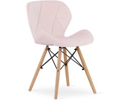 LAGO Velvet stoel - roze x 1