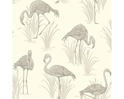 LAGOON NEUTRAAL BEHANG FLAMINGO 252604