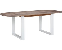 Lagos|Eettafel 180 cm 8 plaatsen in Grenen Bruin