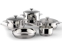 Lagostina Deliziosa Premium Pot en Pannen set RVS, Set van 8