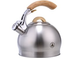 Laguiole Fluitketel - 3L - RVS - Geschikt voor alle Warmtebronnen - Fluitketel Inductie - Fluitketel voor op Gas