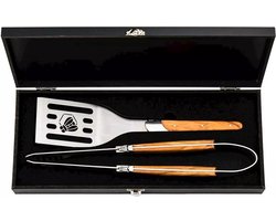 Laguiole Style de Vie BBQ Set Luxury Line - Olijfhout