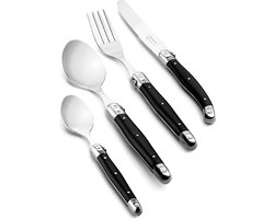 Laguiole Style de Vie Bestekset Premium Line - 24-delig - Zwart