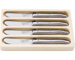Laguiole Style de Vie Botermessen Premium Line - 4-delig - RVS