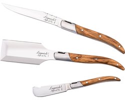 Laguiole Style de Vie charcuterieset - 3-delig - Olijfhout