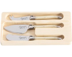 Laguiole Style de Vie Kaasmessenset Premium Line - 3-delig - Parelmoer