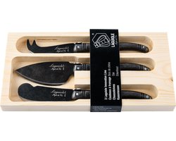 Laguiole Style de Vie Kaasmessenset Premium Line - 3-delig - Stonewash