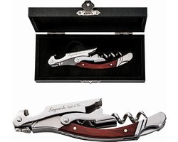 Laguiole Style de Vie Kurkentrekker - In giftbox - Rood pakkahout