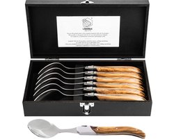 Laguiole Style de Vie Lepels Luxury Line - 6-delig - Olijfhout