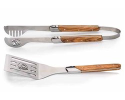 Laguiole Style de Vie - Luxury Line - Barbecueset - 2delig - Olijfhout