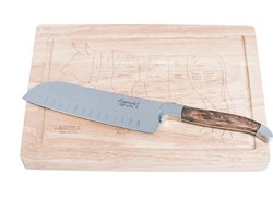 Laguiole Style de Vie Santokumes - met Snijplank - Olijfhout