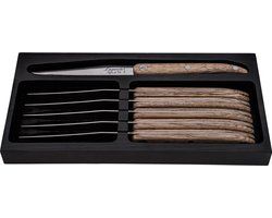 Laguiole Style de Vie Steakmessen Innovation Line - 6-delig - Eiken