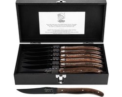 Laguiole Style de Vie Steakmessen Luxury Line - 6-delig - Wengehout