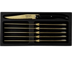 Laguiole Style de Vie Steakmessen Prestige Line - 6-delig - Goud