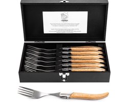 Laguiole Style de Vie Vorken Luxury Line - 6-delig - eikenhout - Stonewash