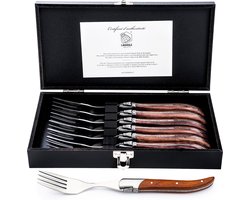 Laguiole Style de Vie Vorken Luxury Line - 6-delig - Rozenhout