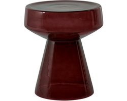 LAGUNA - Bijzettafel - Donkerbruin - Glas