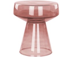 LAGUNA - Bijzettafel - Rood - Glas