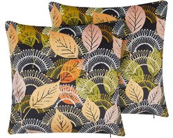 LAGURUS - Sierkussen set van 2 - Multicolor - Fluweel