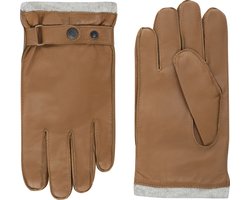 Laimböck Catania - Gevoerde nappa leren handschoenen voor heren Kleur: Camel, Maat: 10