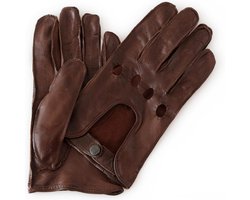 Laimböck Manley leren heren autohandschoenen met hele vingers - bruin - maat 9