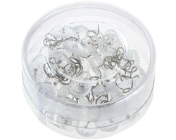 Lakenhouders - 50 stuks - Lakenspanners - Overtrekspanners - Plastic - Transparante bedrokspelden - Voor decoratie, dekbedovertrekken en bedrokken - Eenvoudig te gebruiken - 16×10mm - Transparant