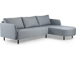 Lakto 3-zits hoekbank links/rechts urban grijs