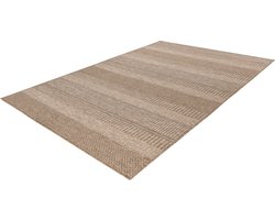 Lalee Costa- sisal look- ibiza vloerkleed- buitentapijt- in en outdoor- flatwave- laagpolig- vlecht- inheems motief- waterbestendig- tuin kleed- 120x170 cm beige