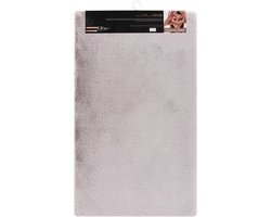 Lalee Heaven – Hoogpolig- Superzachte Badmat – Antislip – Douchemat – Toiletmat – Wasbaar – Voor Badkamer - 40x60 cm - Zilver