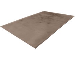 Lalee Vloerkleed - Fluffy Tapijt - Antislip - Taupe - Hoogpolig en Zacht - Modern en Veilig