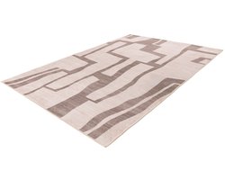 Lalee Vloerkleed - Tapijt - Wasbaar - Taupe - Digitaal geprint - Antislip-onderzijde - Budgetvriendelijk