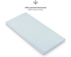Laleni Jersey Baby/Kind Hoeslaken - Actief Ademend - Oeko-Tex Certificeerd - Babybed, Wieg, Kinderbed 100 x 100 x 10cm, lichtblauw, vierkant, set van 2