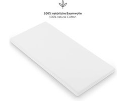 Laleni Jersey Baby/Kind Hoeslaken - Actief Ademend - Oeko-Tex Certificeerd - Babybed, Wieg, Kinderbed 28-30 x 73-76 x 10cm, wit, ovaal