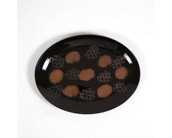 L’AMAR Jasper - Handgemaakt Porselein Servies - Ovaal Bord 36x27,5 cm - 1 stuk