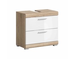 Lambada wastafelonderkast wit hoogglans MDF TZ wit NB - 37x60x56cm