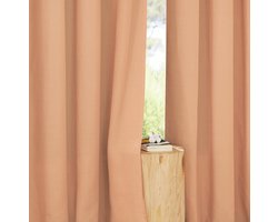 La'Moussawi ® Elegante Halftransparante Woonkamer Gordijnen Set met Plooiband in Linnenlook