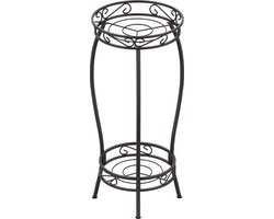 La'Moussawi ® Elegante Metalen Plantenhouder voor Binnen en Buiten met Twee Niveaus in Bronskleur