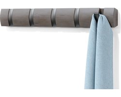 La'Moussawi ® Moderne en Ruimtebesparende Kapstok met 5 Uitschuifbare Haken voor Diverse Accessoires