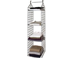 La'Moussawi ® Ruimtebesparende Hangende Kastorganizer met Vier Etages voor Kleding en Accessoires