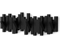 La'Moussawi ® Ruimtebesparende Wandkapstok met Moderne Uitklapbare Haken voor Jassen en Accessoires