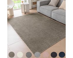 La'Moussawi ® Stijlvol Laagpolig Vloerkleed voor Moderne Interieurs in Taupe Kleuren