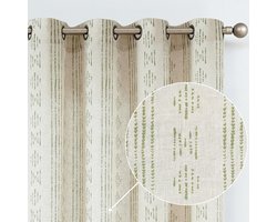 La'Moussawi ® Stijlvolle Boho Gordijnen met Geometrische Strepen voor Moderne Interieurs