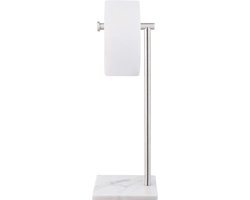 La'Moussawi ® Stijlvolle Vrijstaande Toiletrolhouder met Marmeren Basis en Roestvrijstalen Ontwerp