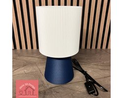 Lamp Anna - 3D geprint - Tafellamp - E27 - Donkerblauw