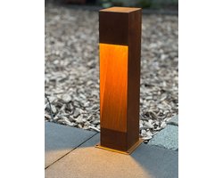 Lamp Eden - Cortenstaal - tuinverlichting Roestig - Ledverlichting - Gratis ledspot