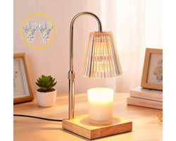 Lamp Kaars-Kaars Warmer Lamp- geurbrander Met 2 Lampen- Candle Warmer Lamp met Dimmer-Elektrische Kaarsverwarmer Lamp, Met 2 Lampen Voor Jar geurkaarsen Huisdecoratie-Vintage Kaarsverwarmer voor Huis, Slaapkamer, Bedrijfspanden, Decoratie