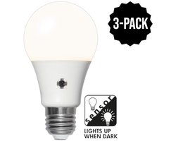 Lamp met schemersensor - 8.2W - set van 3