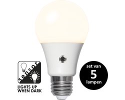 Lamp met schemersensor - 9.6W - set van 5