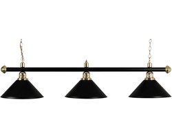 Lamp type pool met drie kappen zwart