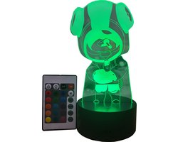 Lamp van Brawl Kids - Brawl kids Speelgoed - Leon inspired Lamp - Knokkers Lamp - Brawl Kids - Kinderlamp - Nachtlampje - Multi Color Lamp - Lamp met afstandsbediening - Draadloos Nachtlampje